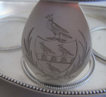 HESTER BATEMAN.  A very fine, and unusual, George III FOUR BOTTLE Cruet made in London in 1785 by Hester Bateman.