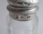 HESTER BATEMAN.  A very fine, and unusual, George III FOUR BOTTLE Cruet made in London in 1785 by Hester Bateman.