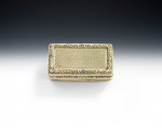 A very fine, and unusual, George IV silver gilt Snuff Box made in London in 1826 by Francis Clark.