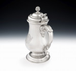 An important & substantial George II Covered Beer Jug made in London in 1746 by Jacob Marsh.