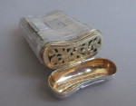 A very rare George III Combination Snuff Box/Vinaigrette made in Birmingham in 1816 by Joseph Willmore.