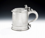 An important Charles II Tankard Made in London in 1675 maker's mark of I.I attributed to John Innes.