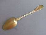 ROYAL.  A very fine set of George III Silver Gilt Stuffing Spoons, in sizes, made in London in 1803 by William Eley & William Fearn.