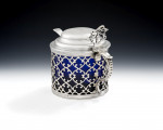 A very rare early George III Mustard Pot, of very large size, made in London in 1769 by Jabez Daniel & James Mince.
