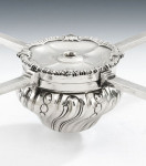 An extremely fine early George III Dish Cross made in London in 1764 by John Langford & John Sebille.