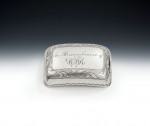 A very unusual George III Snuff Box, most probably for a Lady.  Made in Birmingham in 1813 by John Lawrence & Company.
