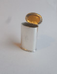 John Linnit.  A very unusual George III Standing Snuff Canister made in London in 1820 by John Linnit.