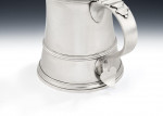 An exceptional and very unusual George III "fLARED" tANKARD MADE IN lONDON IN 1773 BY cHARLES wRIGHT.