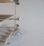 An unusual William IV Toast Rack made in London in 1836 by Charles Fox II