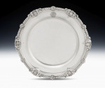 Philip Rundell.  An outstanding & scarce set of twelve George IV Dinner Plates made in London in 1821 by Philip Rundell.