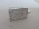 A very rare George III "Flask" Vinaigrette made in Birmingham in 1802 by the scarce silversmiths Lawrence & Allen.