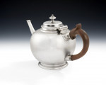 An exceptional George I Bullet Teapot made in London in 1723 by Bowles Nash.