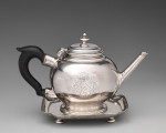 An exceptional George I Bullet Teapot made in London in 1723 by Bowles Nash.