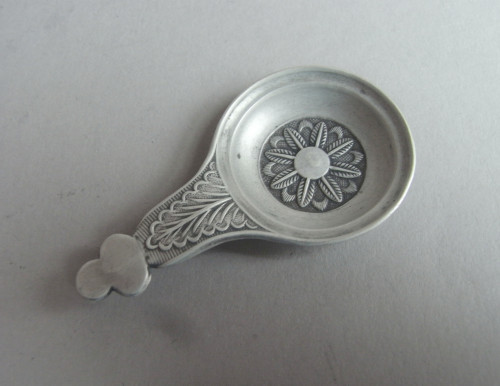 A very rare George III Caddy Spoon made in Birmingham circa 1800 by Samuel Pemberton