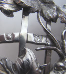 A very unusual early George III silver and glass Centrepiece/Epergne made in London in 1764 by John Henry Vere & William Lutwyche.
