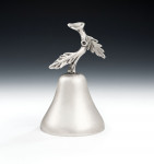 A rare cast table bell made in London in 1851 by Charles & George Fox.