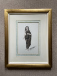 Oliver Messel - Charmian in Black Dress - Costume Design for Caesar and Cleopatra