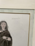 Oliver Messel - Charmian in Black Dress - Costume Design for Caesar and Cleopatra