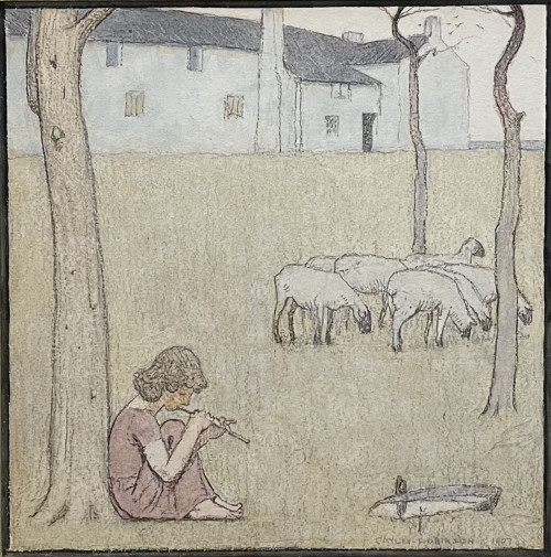 Frederick Cayley Robinson - Young Shepherd