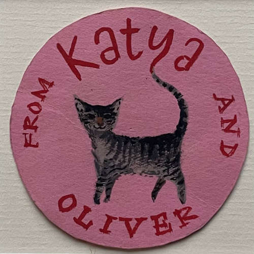 From Katya and Oliver - 20th Century British watercolour of a cat by John Beaven