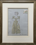 Cecil Beaton - Costume Design for Mrs Fitzherbert in Yellow