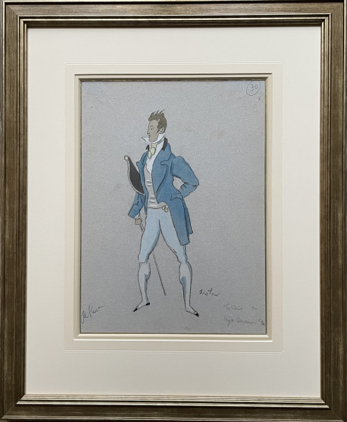 Cecil Beaton - Costume Design for a Man in a Blue Coat