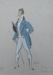 Cecil Beaton - Costume Design for a Man in a Blue Coat