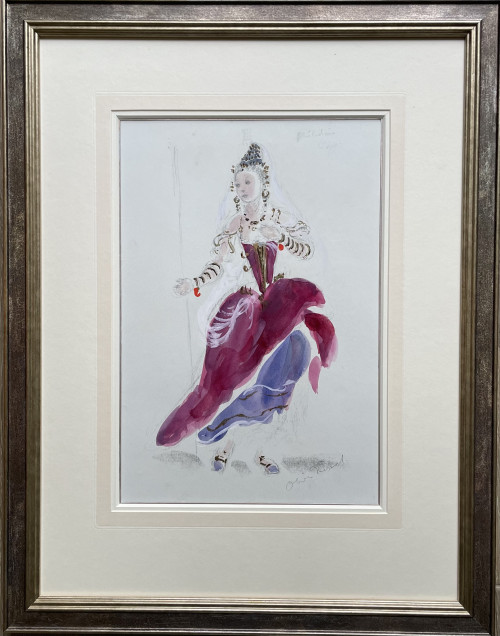 Oliver Messel - Costume Design for a Philistine Woman - Samson - 1958