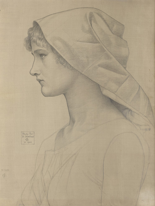 Joseph Southall - Study for St Dorothea