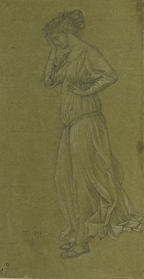 Joseph Southall - Drapery Study