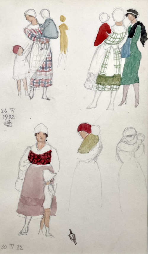 Joseph Southall - Women & Children, Venice