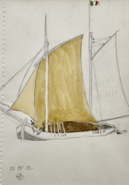 Joseph Southall - Yellow Sail