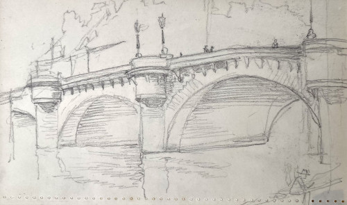 Joseph Southall - Pont Neuf, Paris