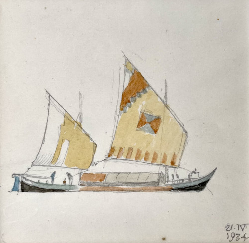 Joseph Southall - Venetian Sailing Barges