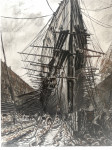 HMS Lion in Dock