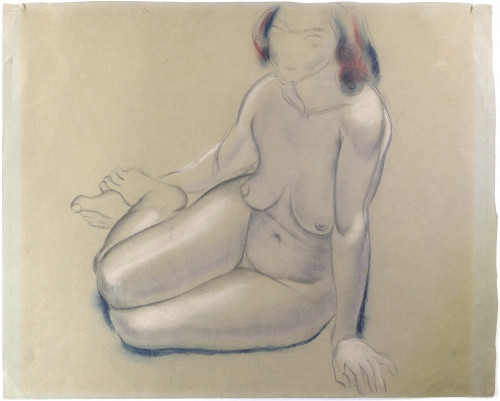 Seated female nude