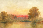 Sunset on a river