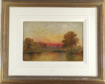 Sunset on a river