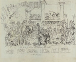 The Trial of Lord William Russell (key to the painting by Sir George Hayter), Napoleon at the Siege of St Jean d'Acre 1799 and caricatures of Rev Dr P Springer (A fiddle DD) and Gentle Cloe, verso.