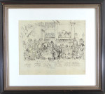 The Trial of Lord William Russell (key to the painting by Sir George Hayter), Napoleon at the Siege of St Jean d'Acre 1799 and caricatures of Rev Dr P Springer (A fiddle DD) and Gentle Cloe, verso.