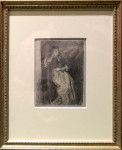 Woman in a Chair, her Head resting on her Hand