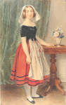 A Girl wearing Folk Dance Costume