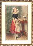 A Girl wearing Folk Dance Costume