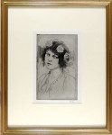 A Girl's Head (The Flowered Tocque)