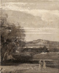 Mystical Landscape with Figures and Distant Hills