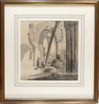 Visitors to Netley Abbey, Hampshire