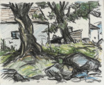 Cottages by a Stream
