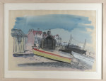 Boats Drawn up on a Beach