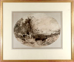 Oval Landscape Composition