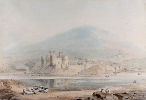 Conwy Castle, from the Llanwrst road